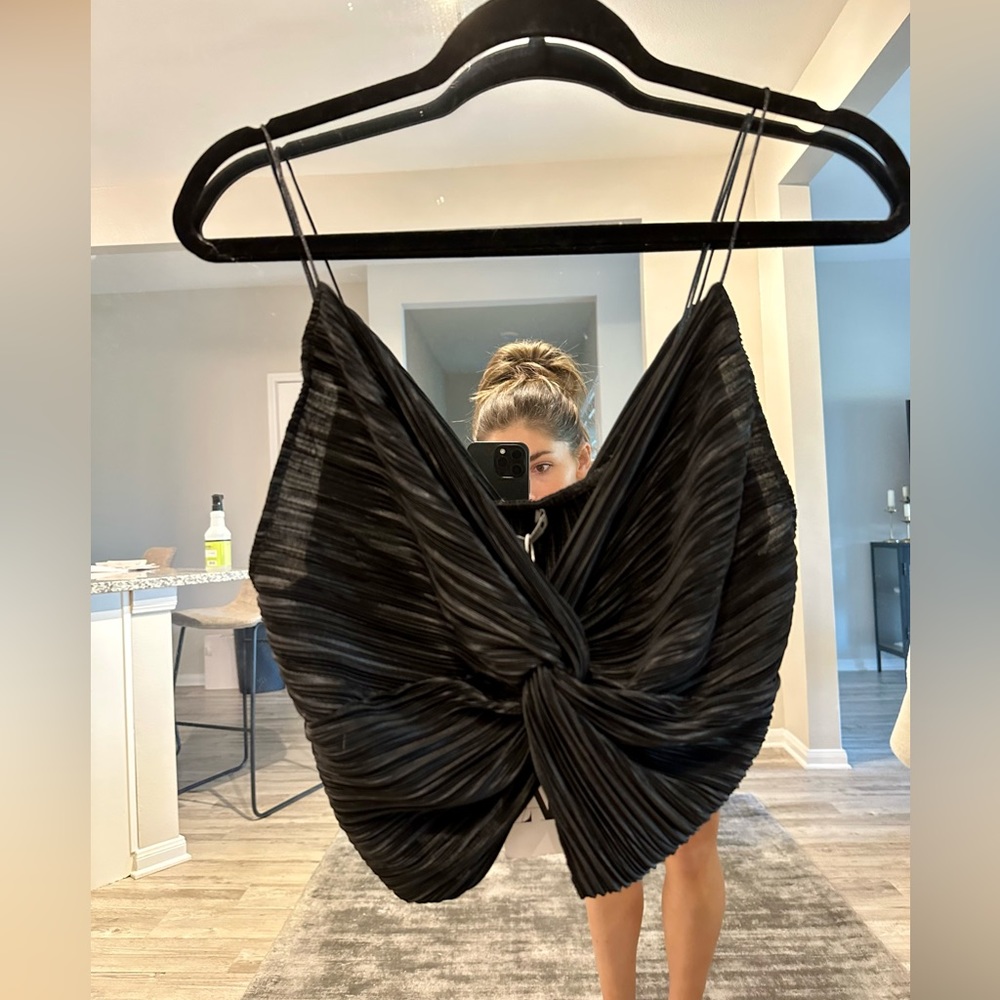 Zara Plisse Top